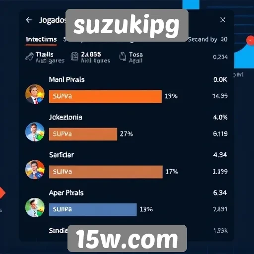 Estatísticas de jogadores ativos no site suzukipg